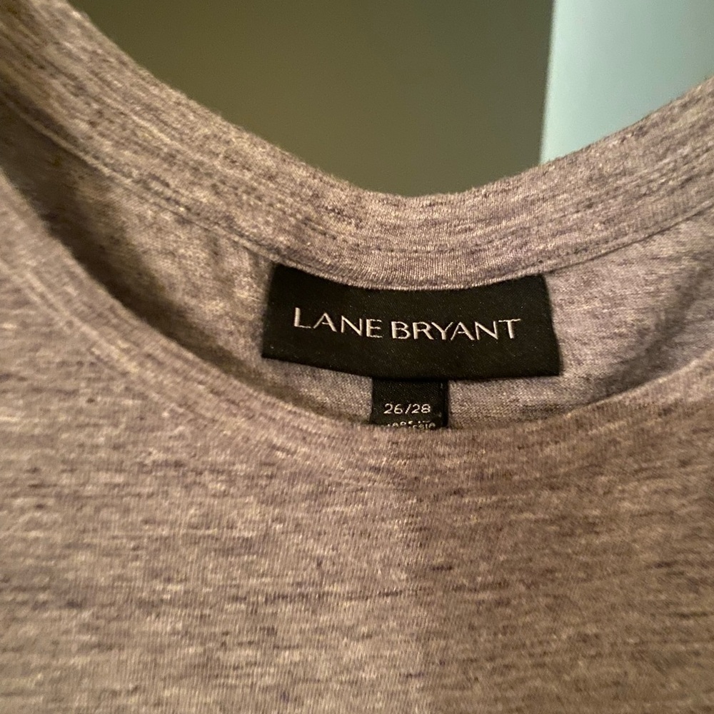 Lane Bryant Heather Gray Tiered Mini Dress - Picture 3 of 4
